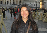 estudiante en las calles de Bruselas